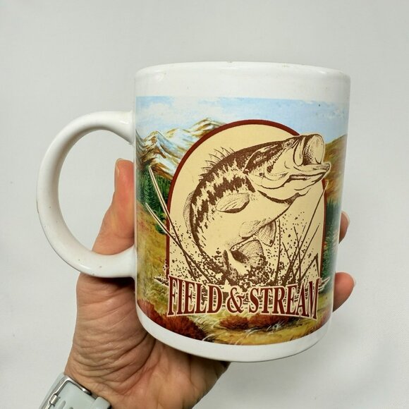 Houston Harvest Field Stream Mug Deer Hunt Hunter Fishing Hunting Fish Outdoor - Picture 2 of 12